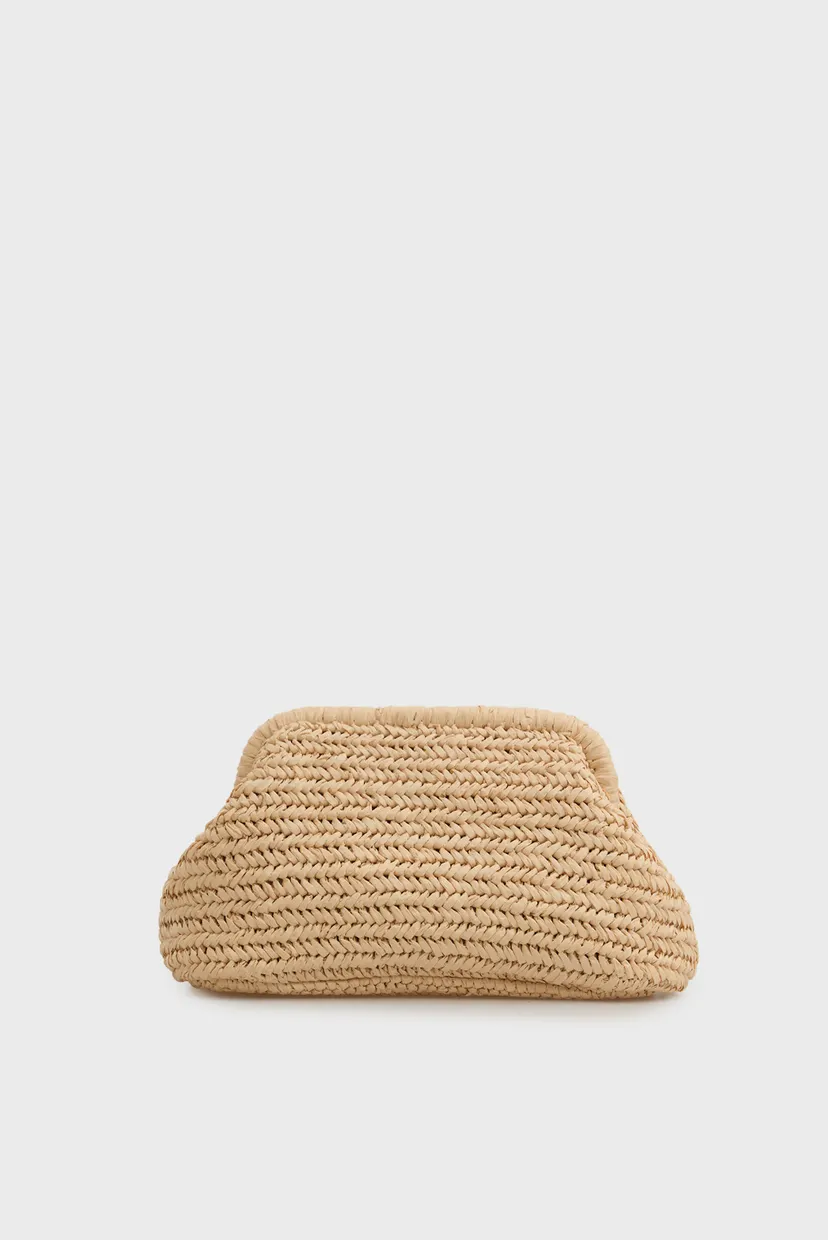 Женский бежевый клатч ELEVATED SUMMER RAFFIA 4