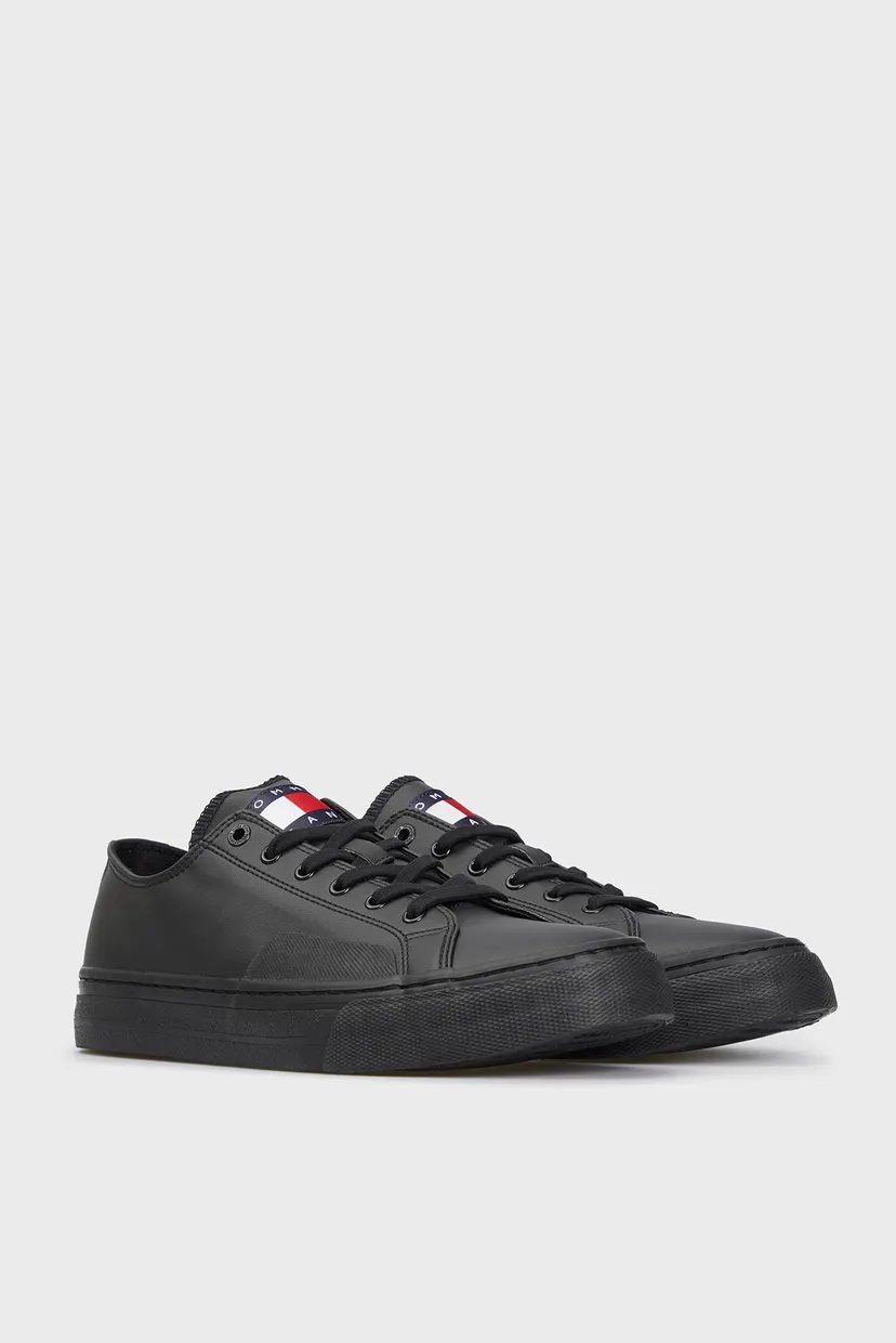 Мужские черные сникерсы TOMMY JEANS MENS LACE VULC ESS 3