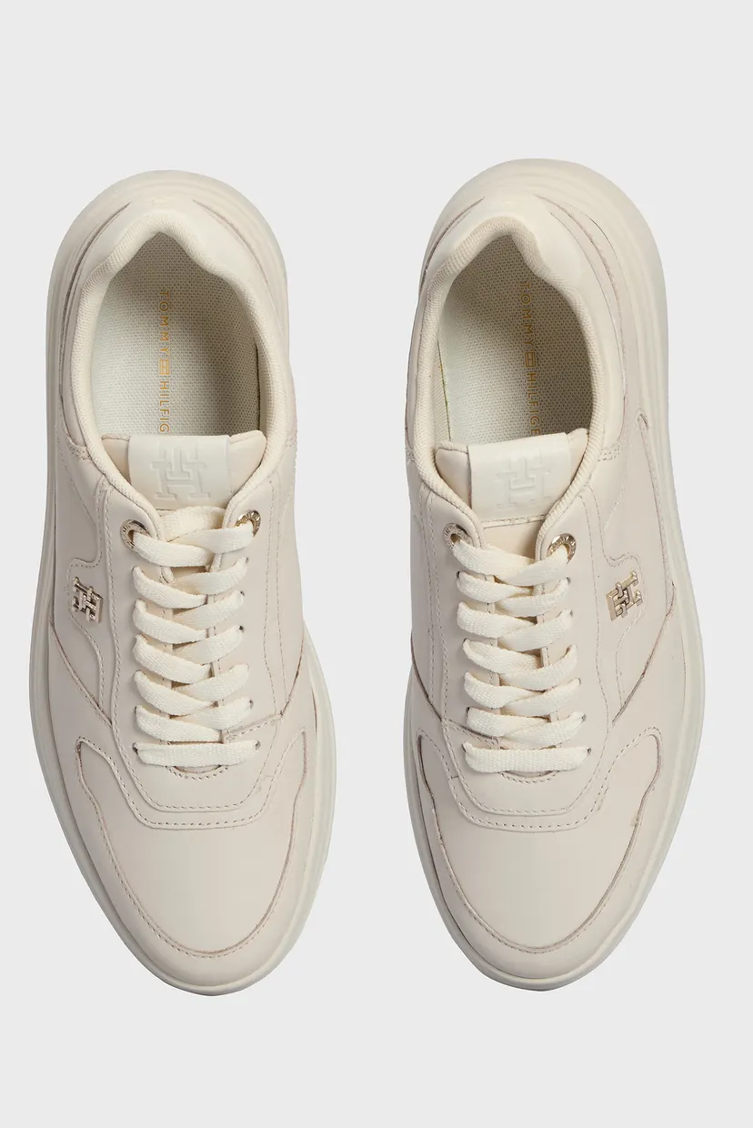 Жіночі білі шкіряні снікерси LUX POINTY COURT SNEAKER 4