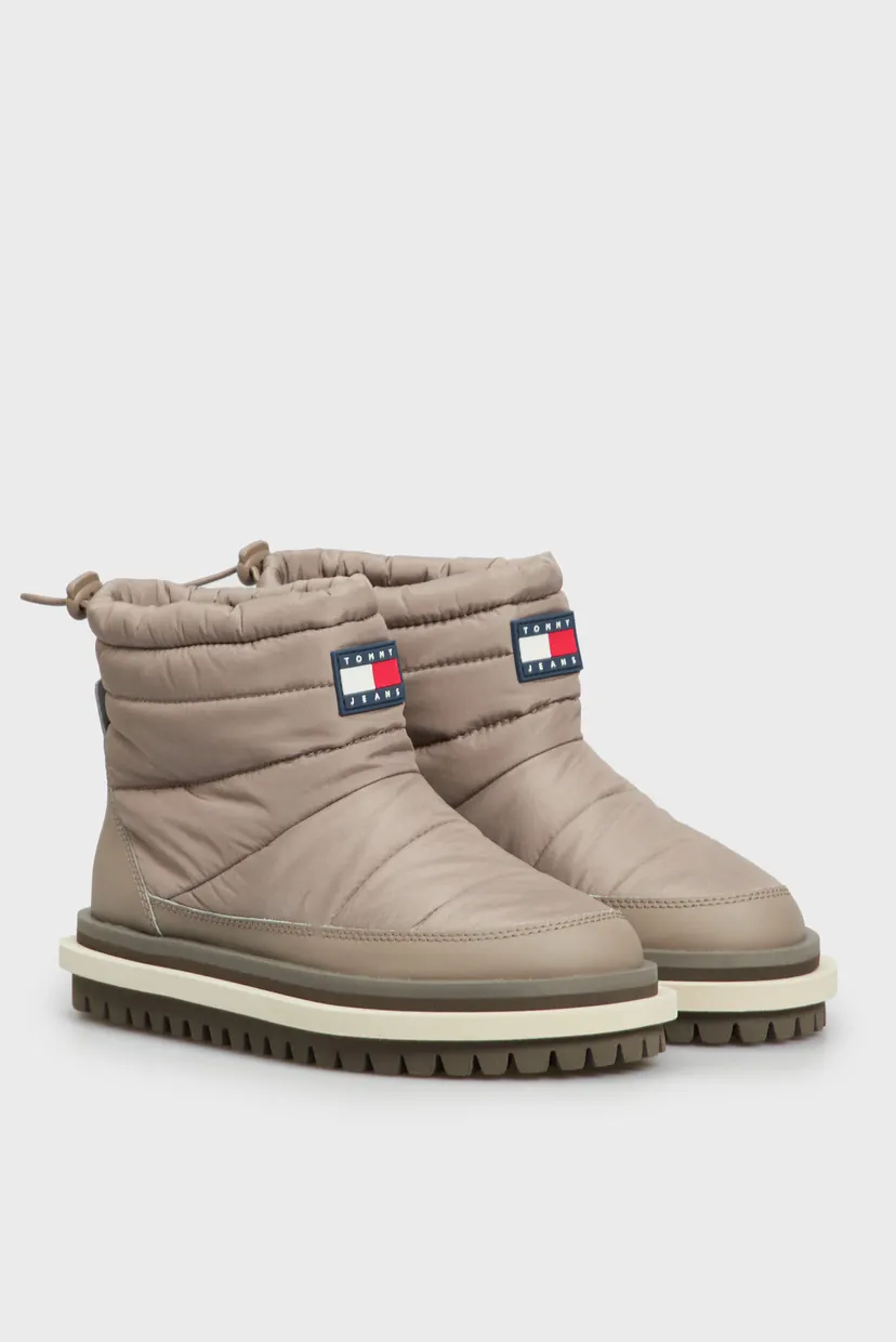 Жіночі бежеві дутики TJW PADDED FLAT BOOT 3
