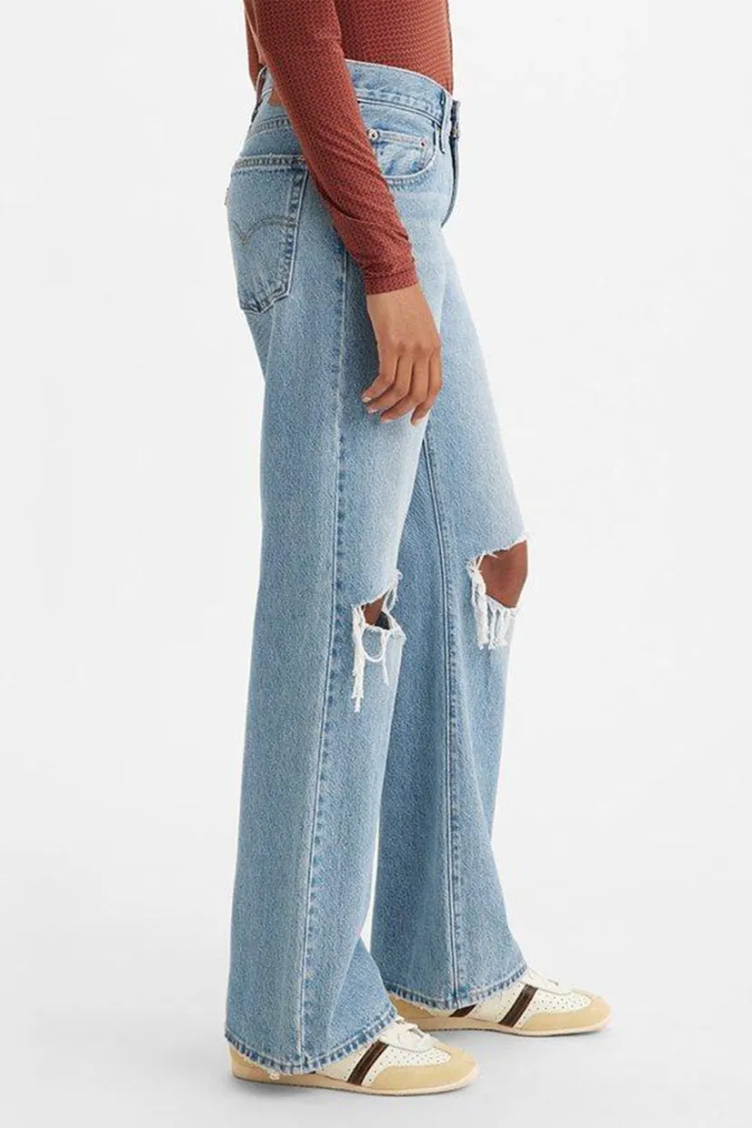 Жіночі блакитні джинси Baggy Bootcut 4