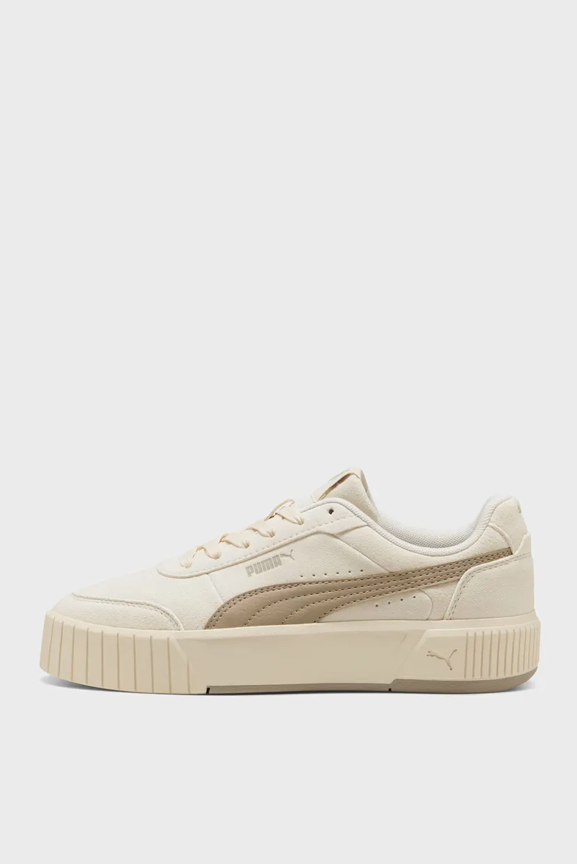Женские бежевые замшевые сникерсы Carina Mia Suede Sneakers Women 3