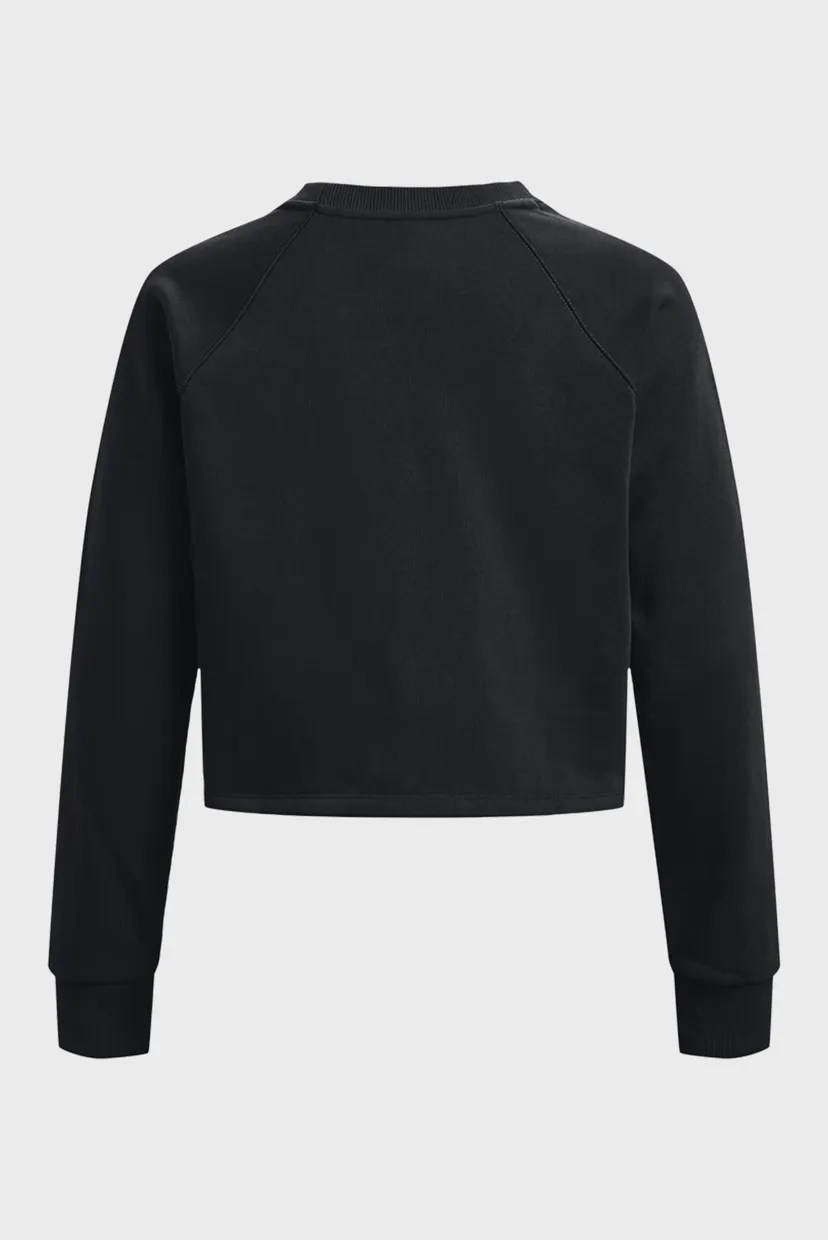 Жіночий чорний світшот UA Crop Terry LS BTG 6