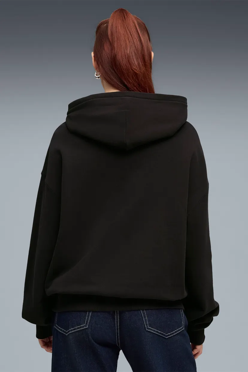 Женское черное худи HER Oversized Hoodie Women 3