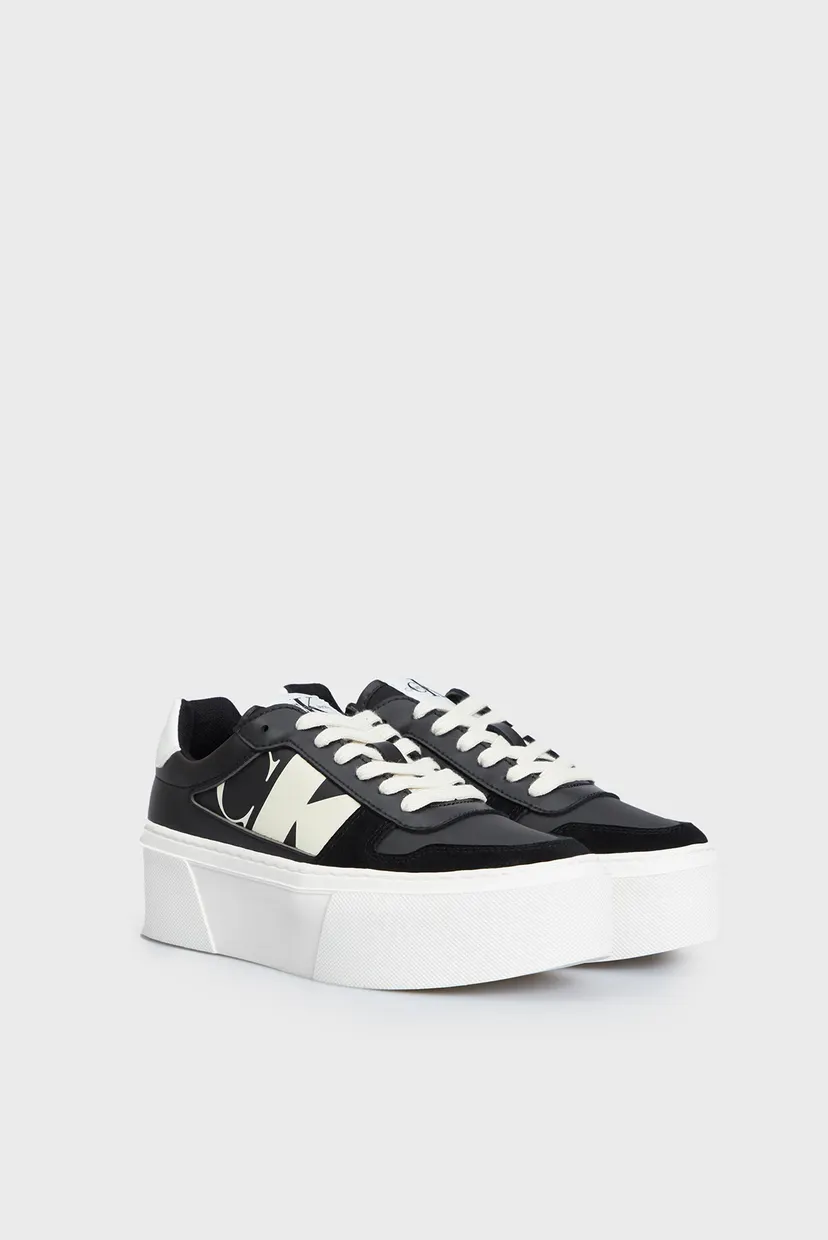 Женские черные сникерcы CUPSOLE FLATFORM MIX LTH WN 3