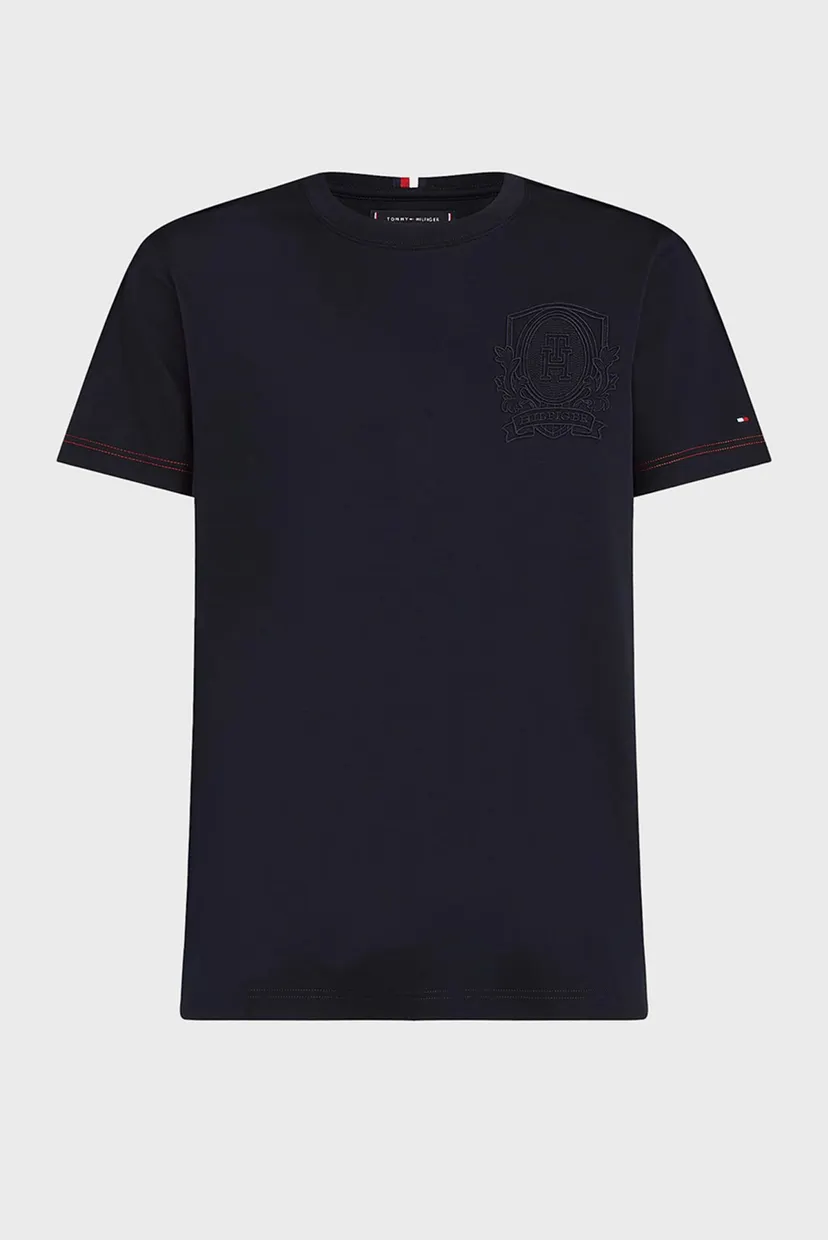 Чоловіча темно-синя футболка HERALDIC CREST TEE 5