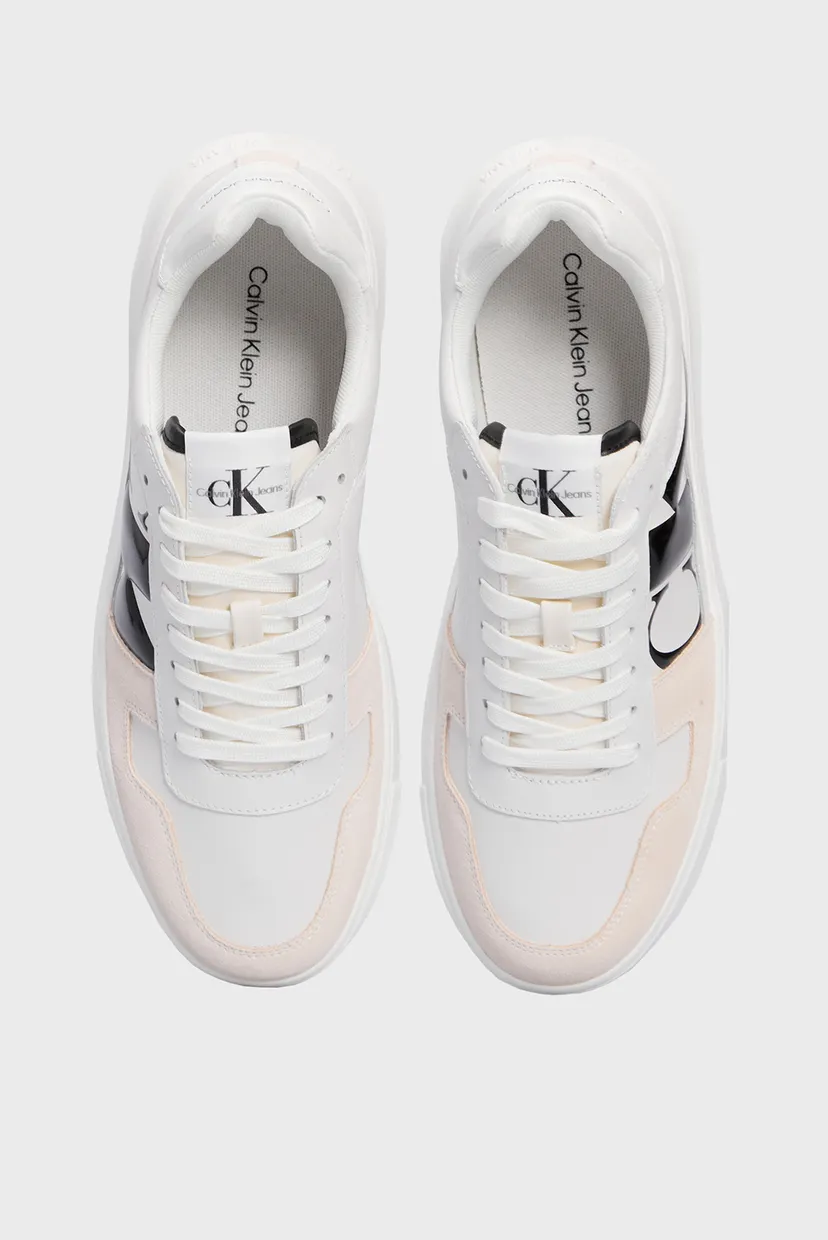 Мужские белые кожаные сникерсы CHUNKY CUPSOLE LTH 4