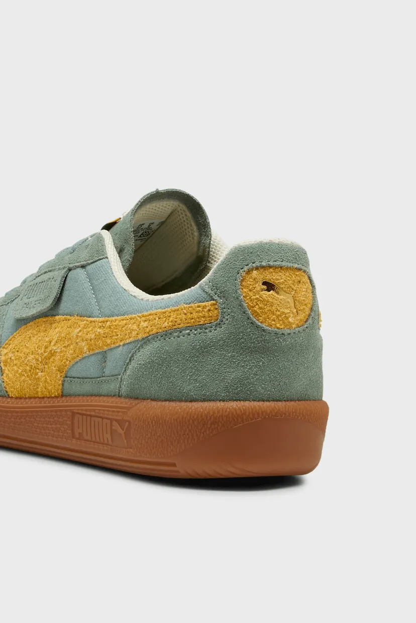 Зелені шкіряні снікерси Palermo Weathered Sneakers 5