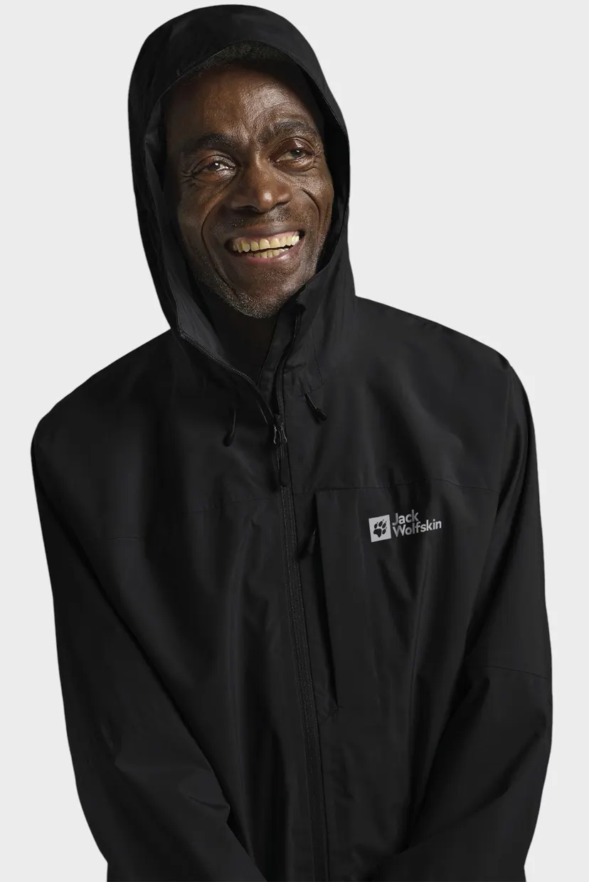 Мужская черная ветровка 4