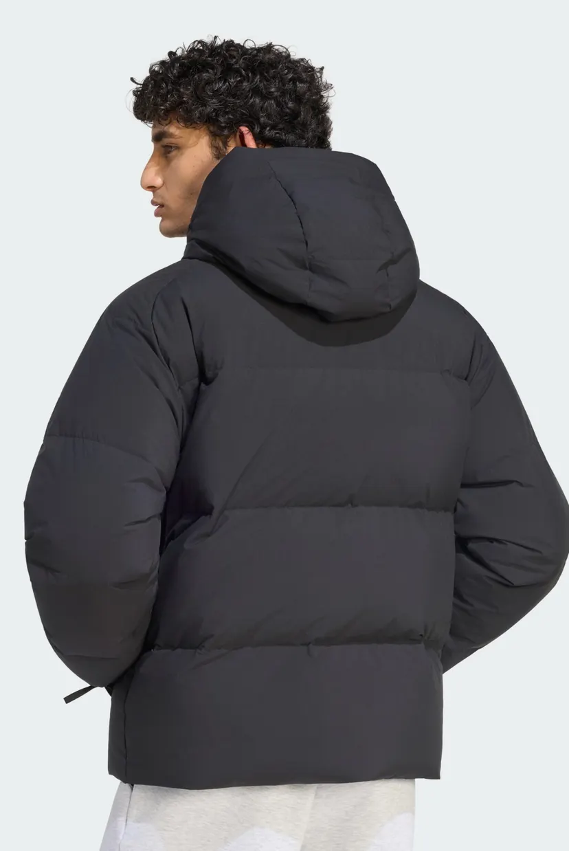 Мужской черный пуховик HELIONIC DOWN PUFFER HOODED 3