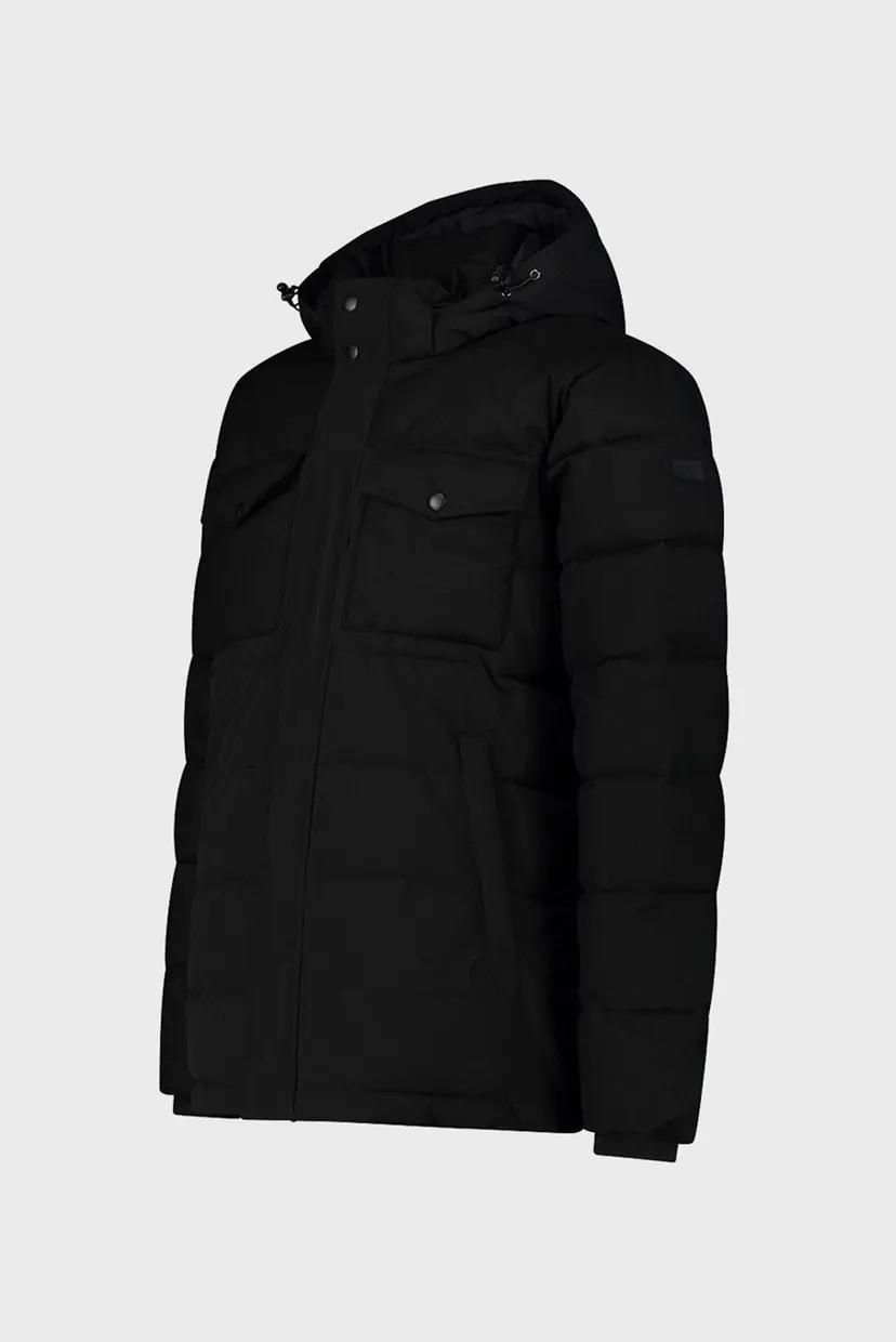 Чоловіча чорна куртка MAN JACKET ZIP HOOD 3