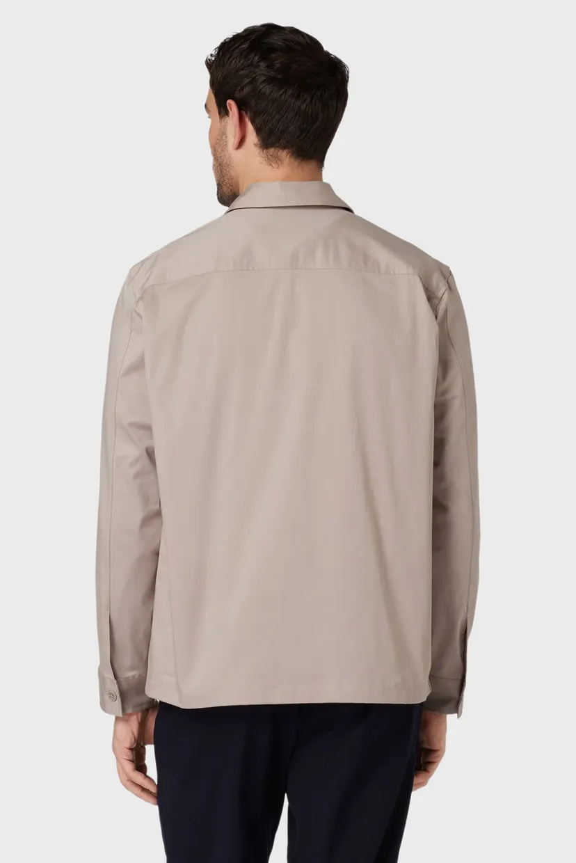 Мужская бежевая рубашка STRETCH SATEEN TAILORING 3