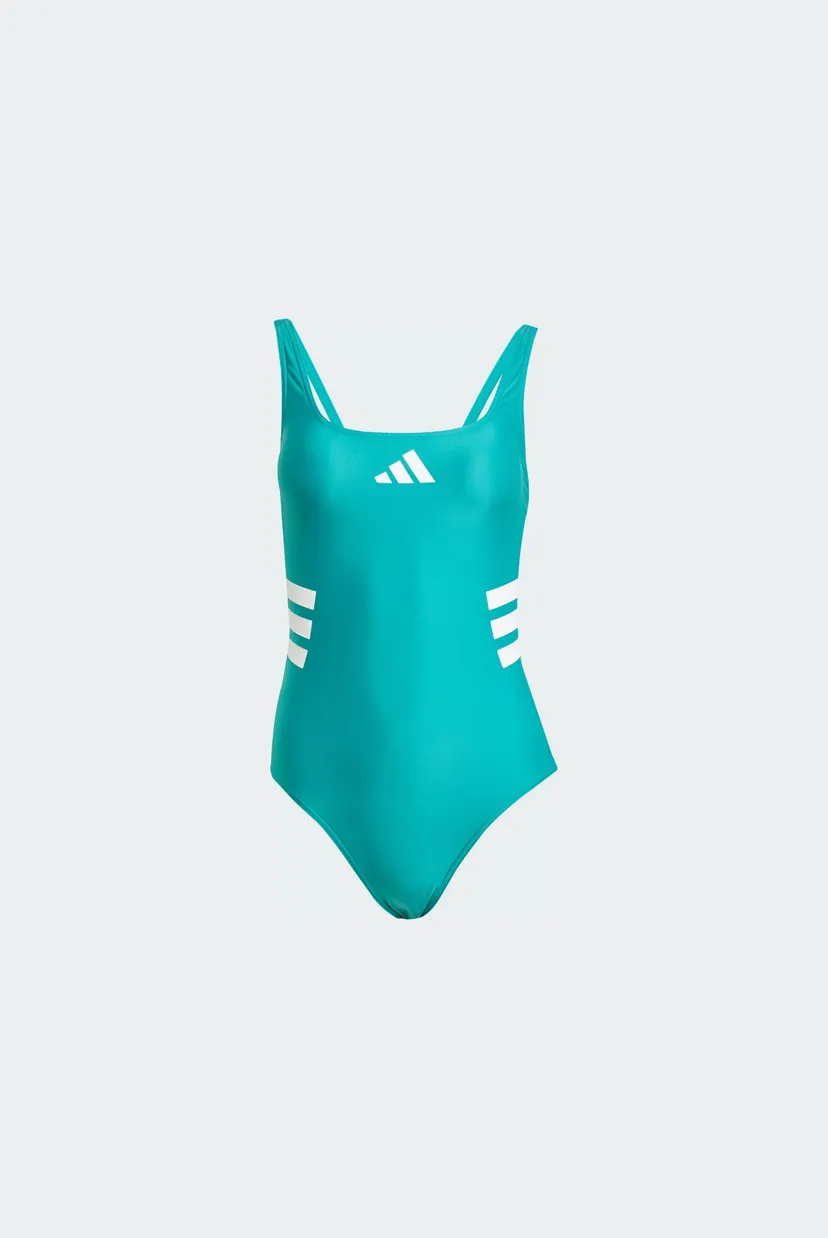 Женский бирюзовый купальник 3-Stripes U-back 6