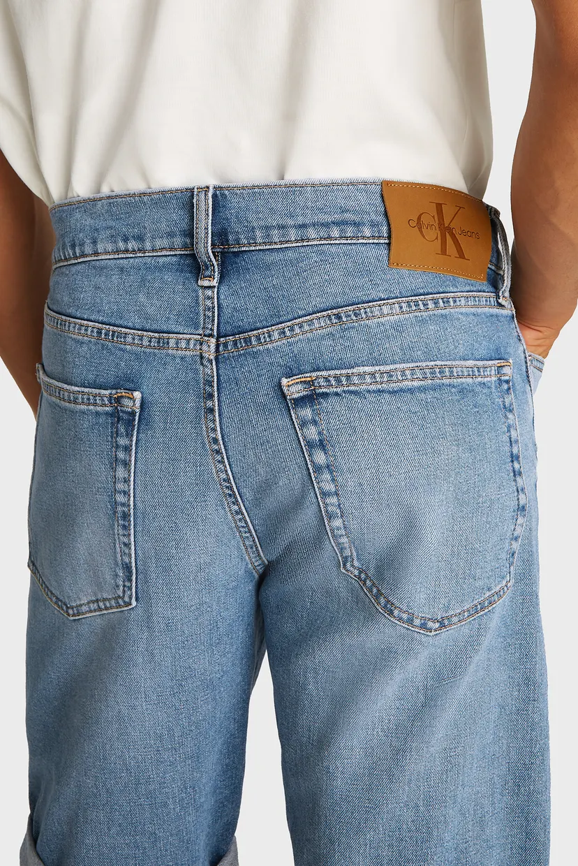 Мужские голубые джинсовые шорты SLIM 4