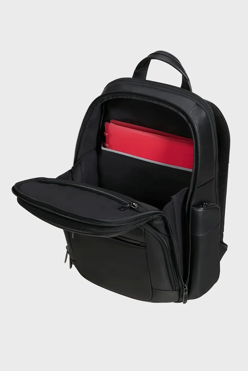 Чоловічий чорний шкіряний рюкзак PRO-DLX 6 5