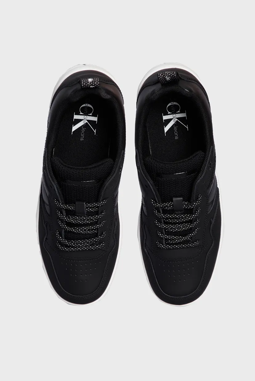 Женские черные кожаные сникерcы BASKET CUPSOLE LACEUP HIKING WN 4