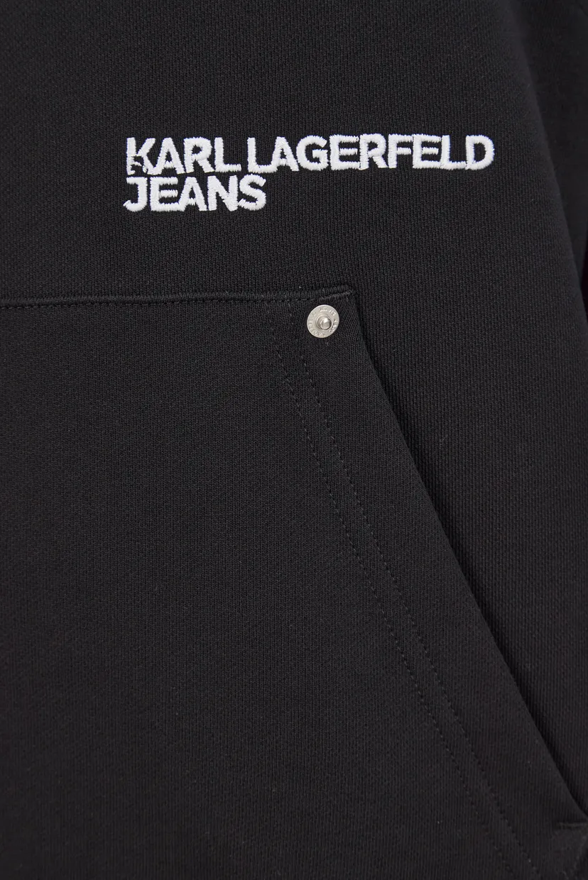 Жіноче чорне худі KLJ RELAXED GRAPHIC HOODIE 3