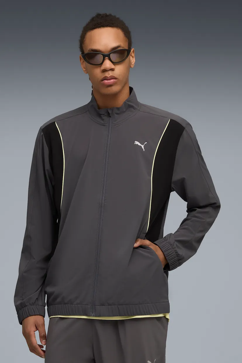 Чоловіча сіра вітровка VELOCITY Woven Running Jacket Men PUMA