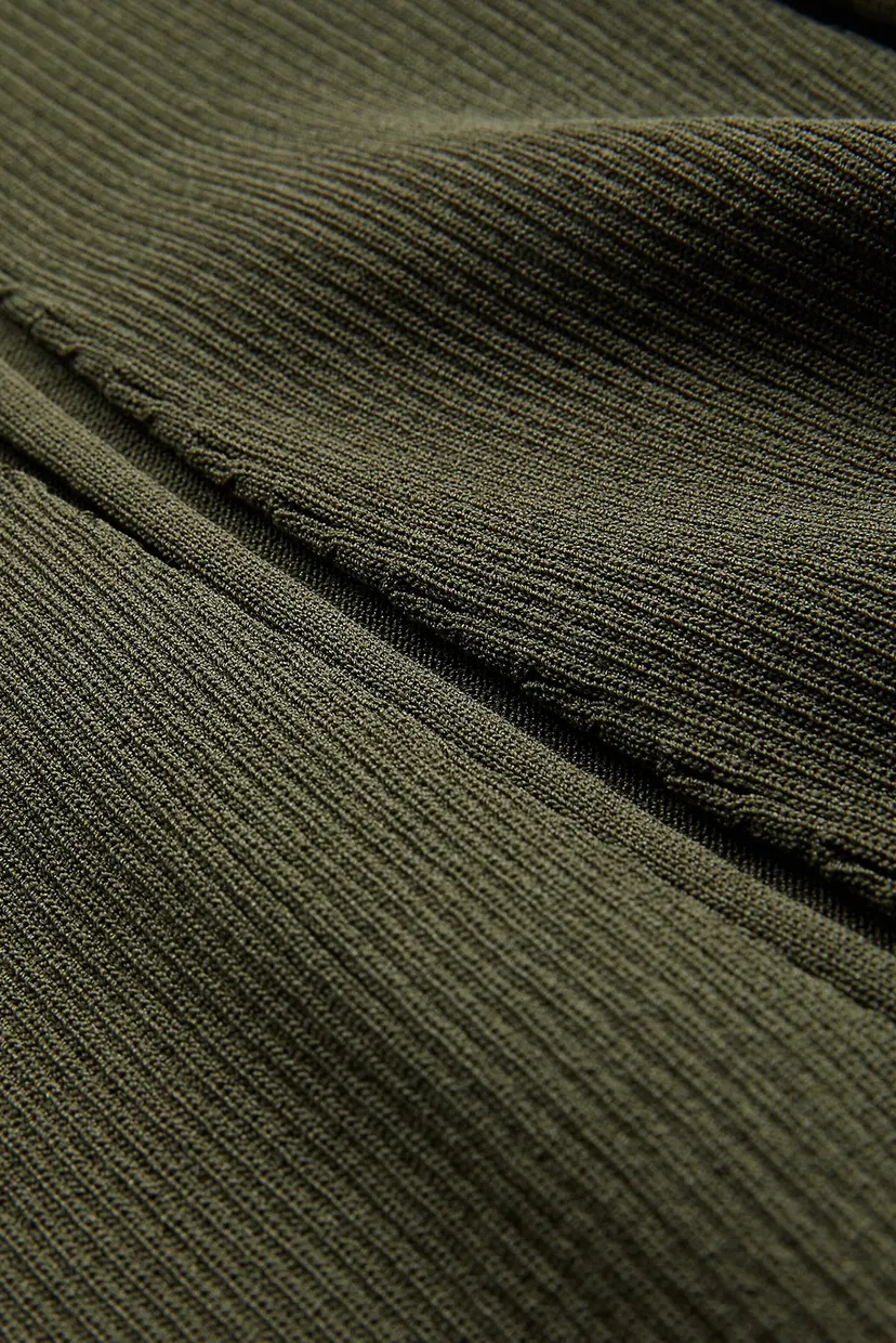 Женская зеленая юбка ICONIC RIB FLARE 5