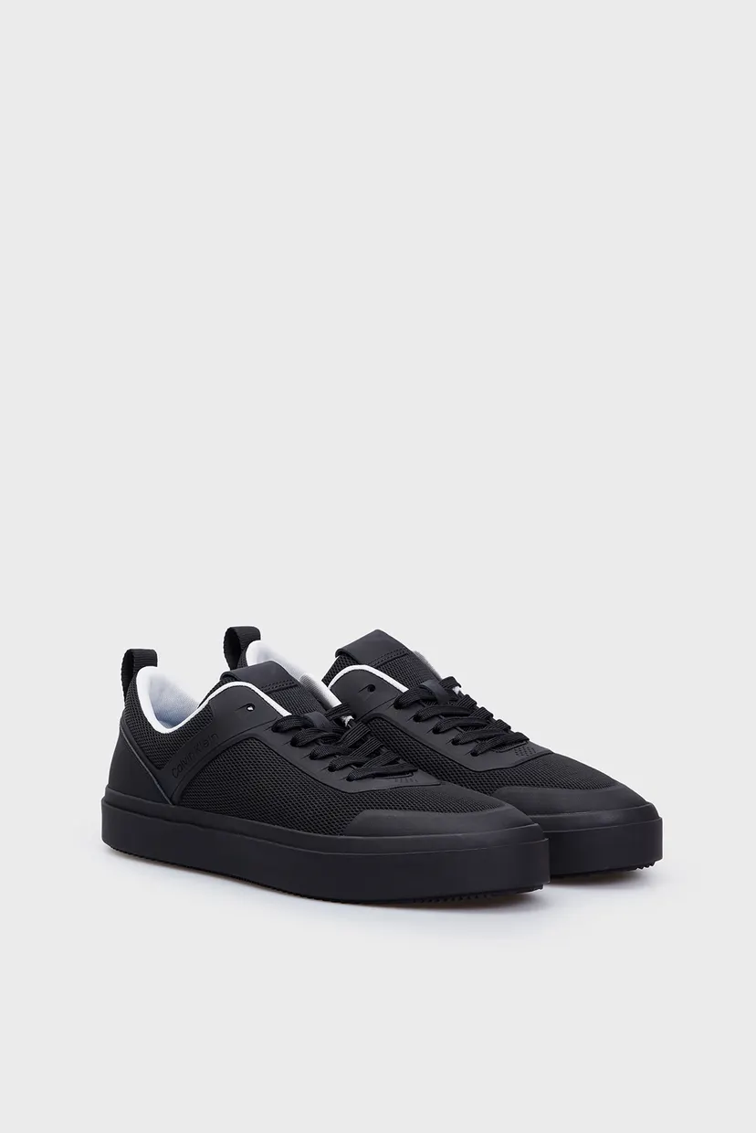 Чоловічі чорні снікерси LOW TOP LACE UP KNIT 3