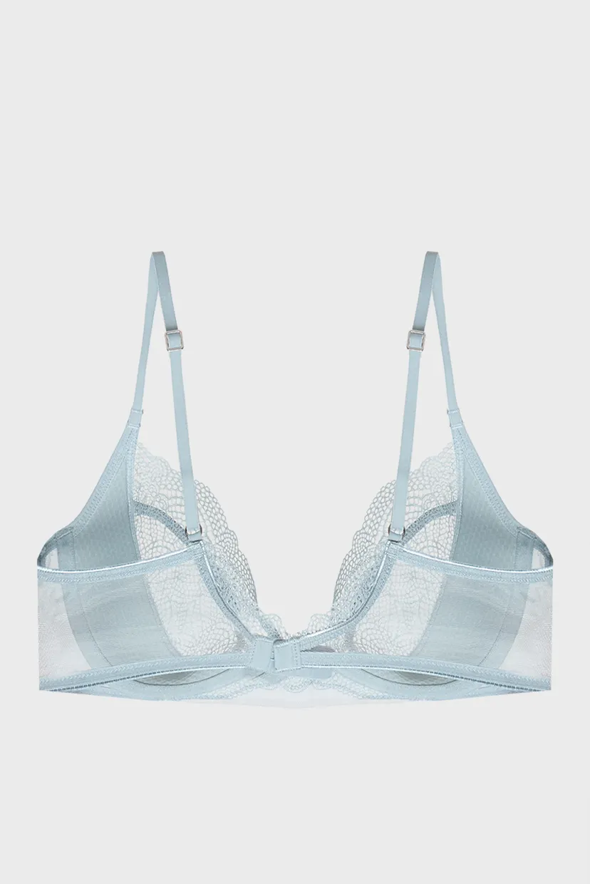 Женский голубой бюстгальтер UNLINED PLUNGE 8