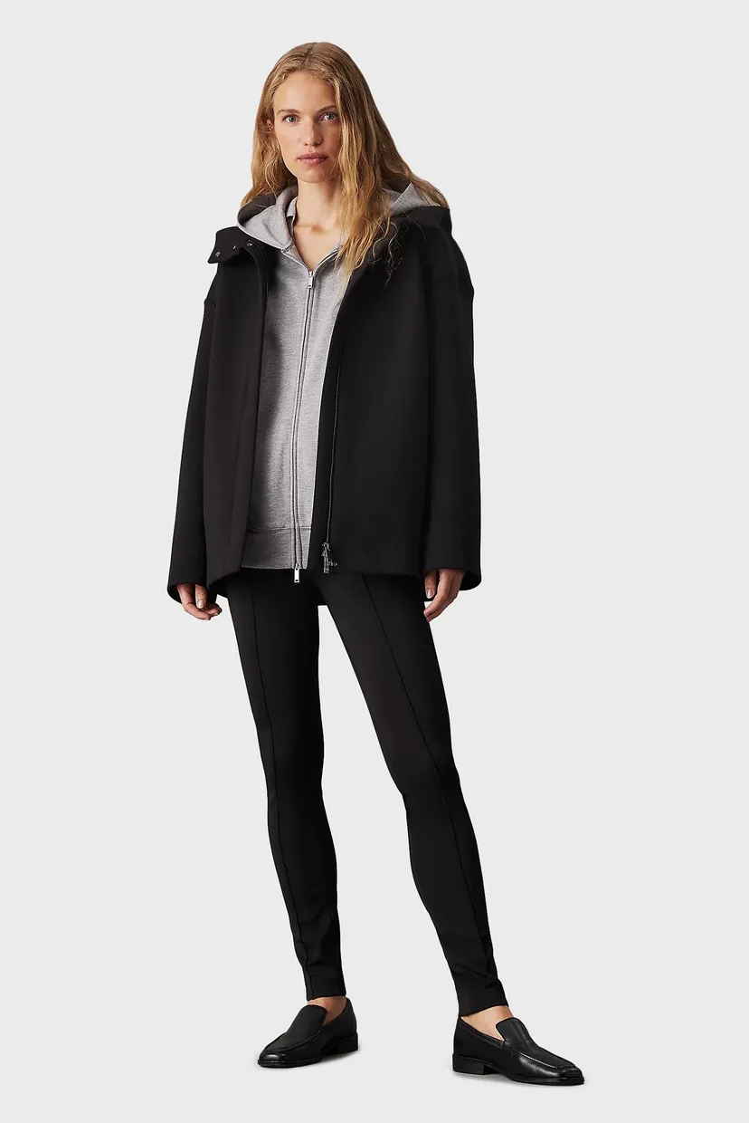 Жіноча чорна куртка TAILORED SCUBA HOOD SHORT JACKET 3