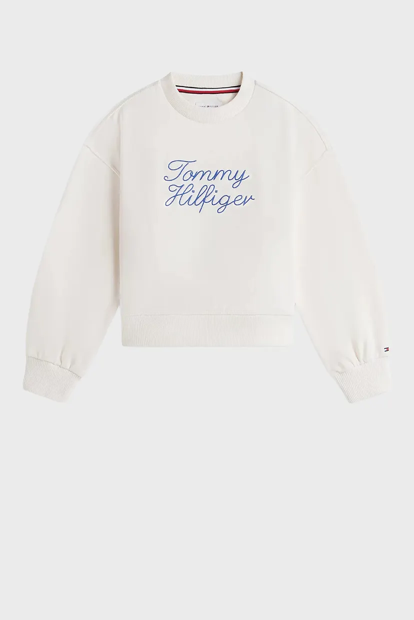 Дитячий білий світшот TOMMY HILFIGER CREW NECK 5