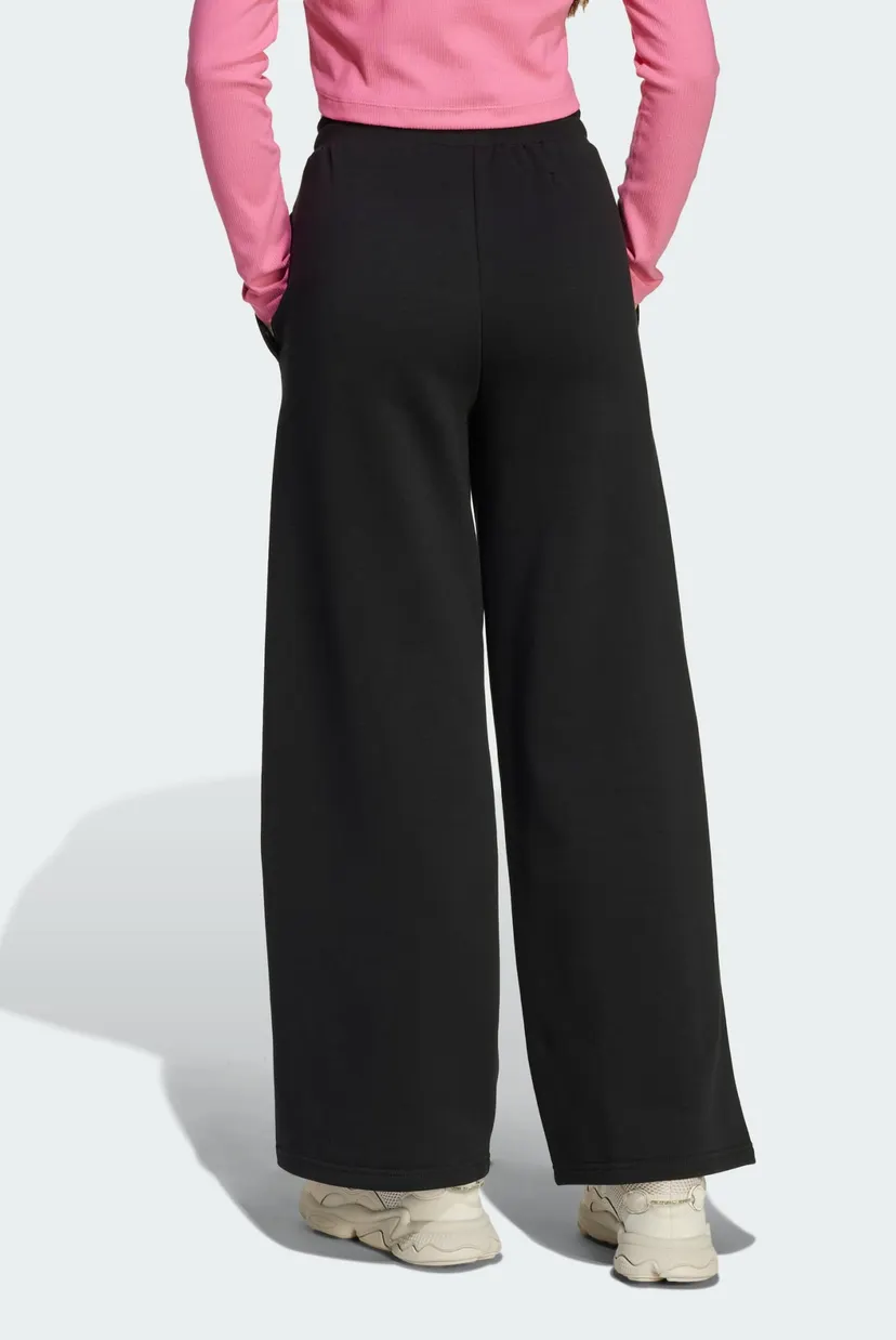 Детские черные спортивные брюки Wide Leg Kids adidas JX2780 — MD