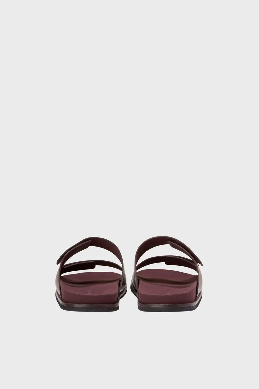 Мужские бордовые кожаные слайдеры Modern Classics Resort 3
