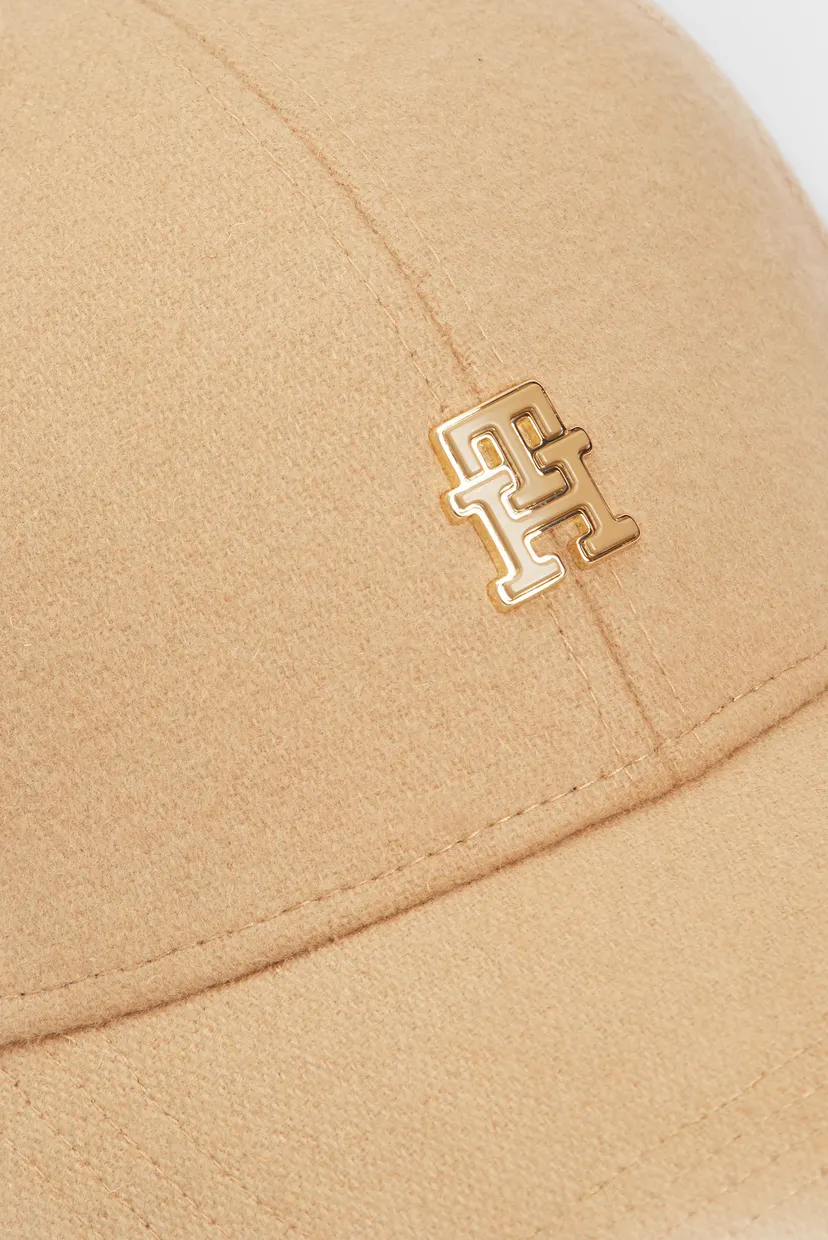 Женская бежевая кепка TH MONOGRAM WINTER CAP 4
