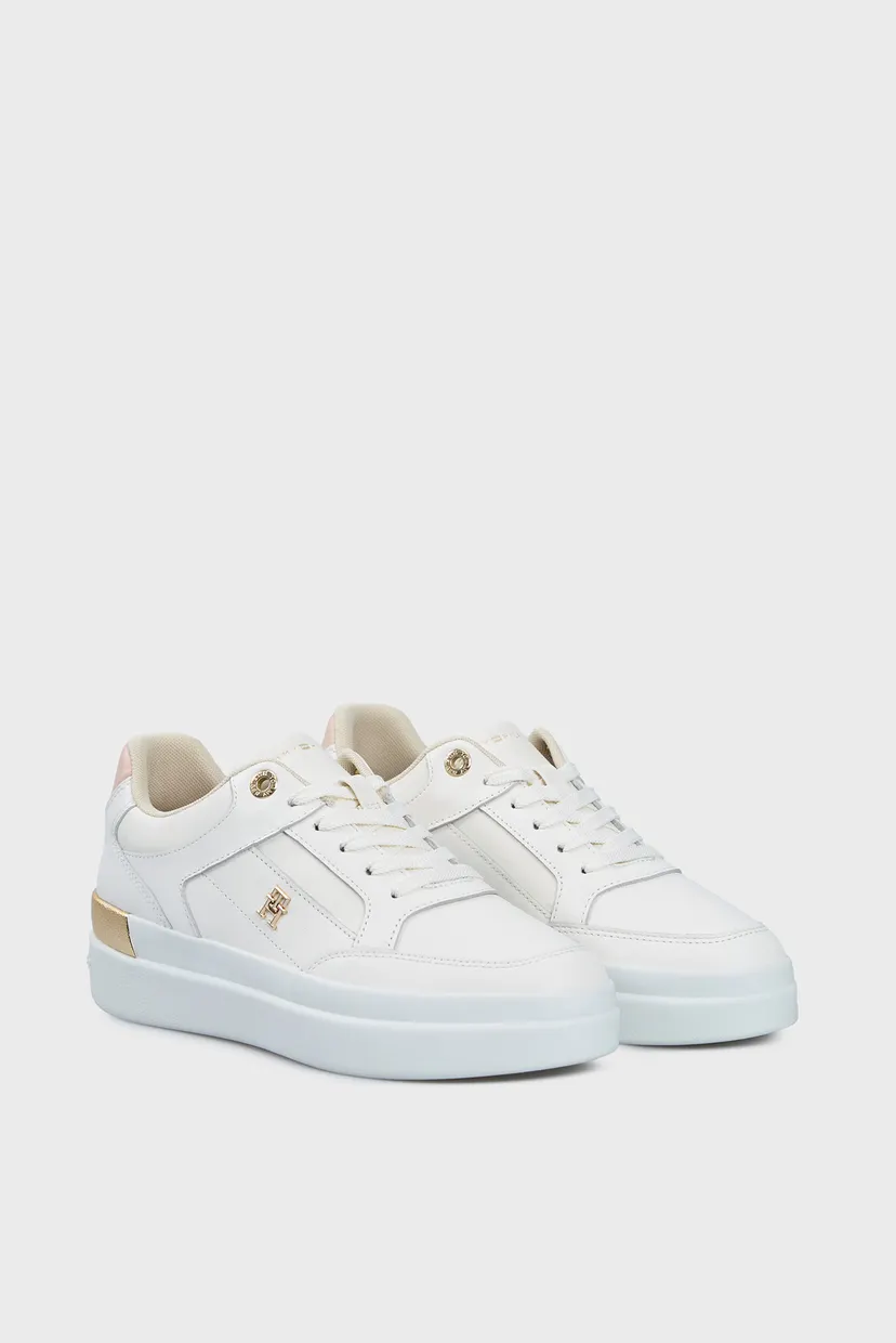 Женские белые сникерсы LUX HARDWARE COURT SNEAKER 3
