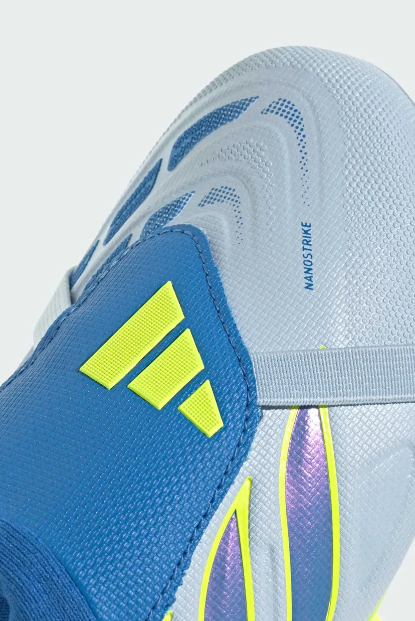 Детские голубые бутсы PREDATOR LEAGUE Fold-Over Tongue Firm Ground Football Kids 8