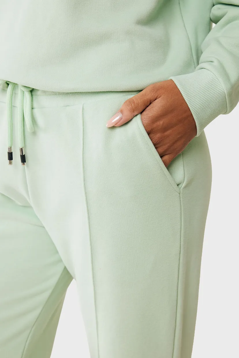 Женские мятные спортивные брюки Straight leg sweatpants 4