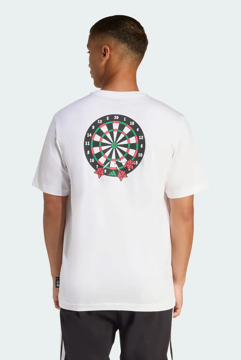Мужская белая футболка NOVELTY DART GRAPHIC 3