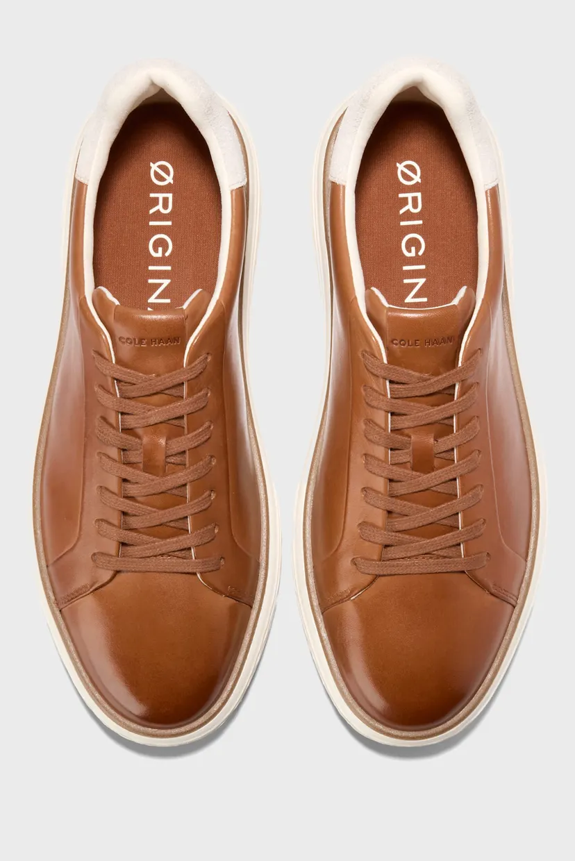 Мужские коричневые кожаные сникерсы GrandPrø Court SKYWEAVE™ Sneaker 4