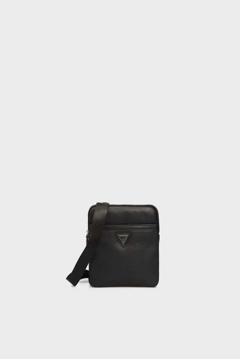 Чоловіча чорна сумка CERTOSA CROSSBODY FLAT Guess HMCRTSP1323 — MD