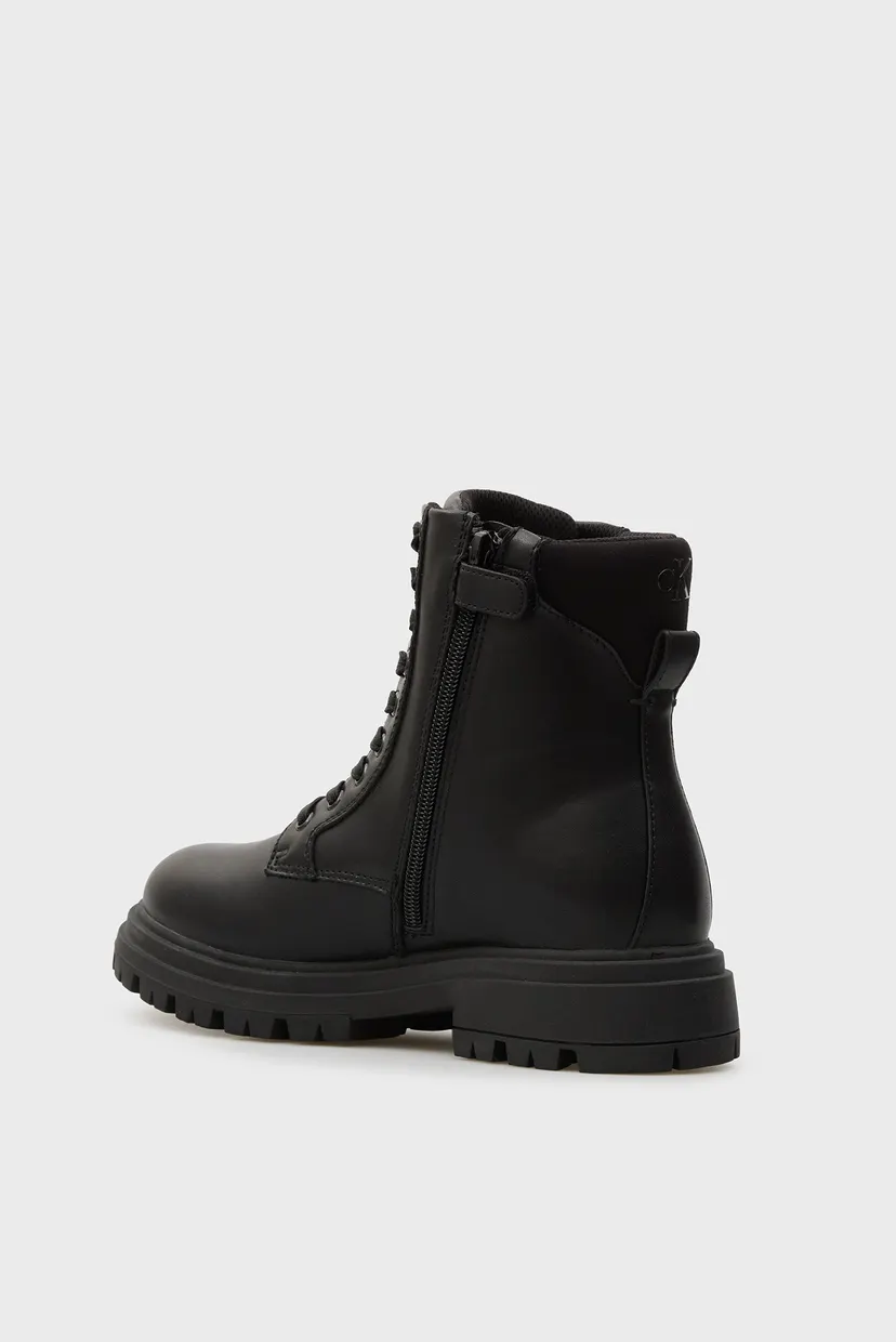 Дитячі чорні черевики LACE-UP 5