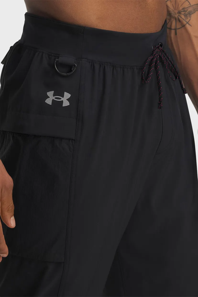 Мужские черные спортивные брюки UA TRAIL RUN PANTS 4