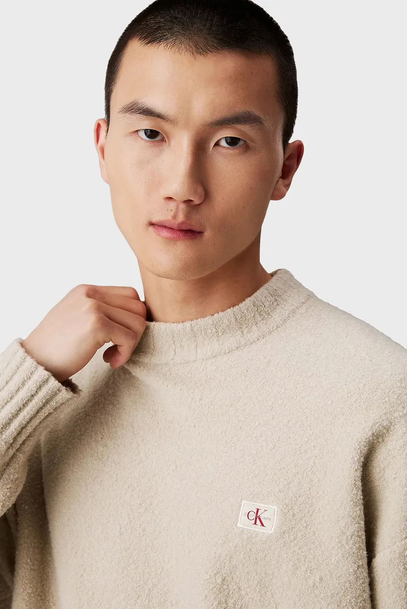 Мужской бежевый джемпер BOUCLE BOXY 4