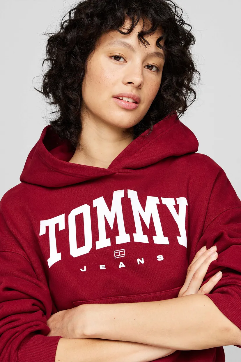 Жіноче червоне худі TJW VTG VARSITY 1 4