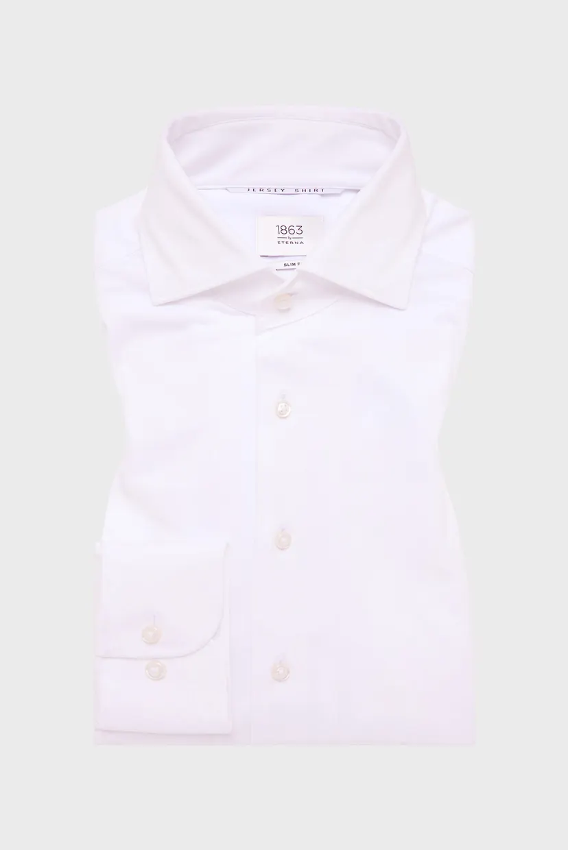 Чоловіча біла сорочка SLIM FIT 6