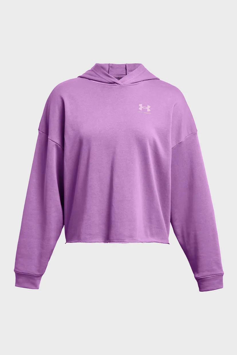 Женское фиолетовое худи UA Rival Terry OS Hoodie 3