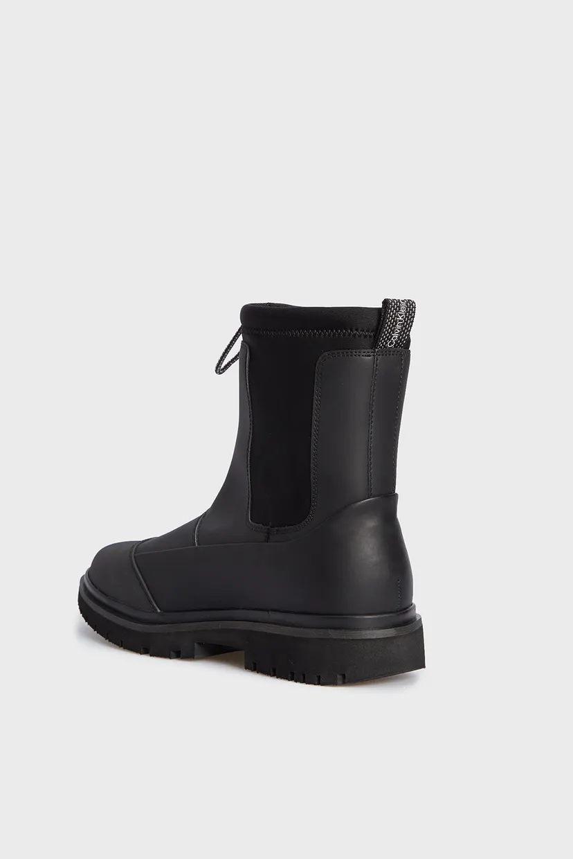 Жіночі чорні шкіряні челсі CHUNKY COMBAT CHELSEA BOOT RUB 4