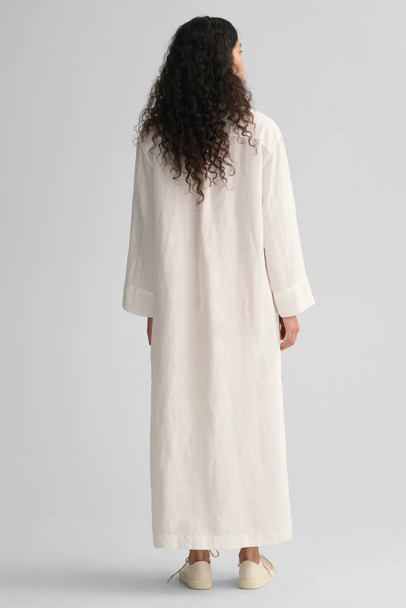 Жіноча біла сукня RELAXED MAXI LINEN CAFTAN 4
