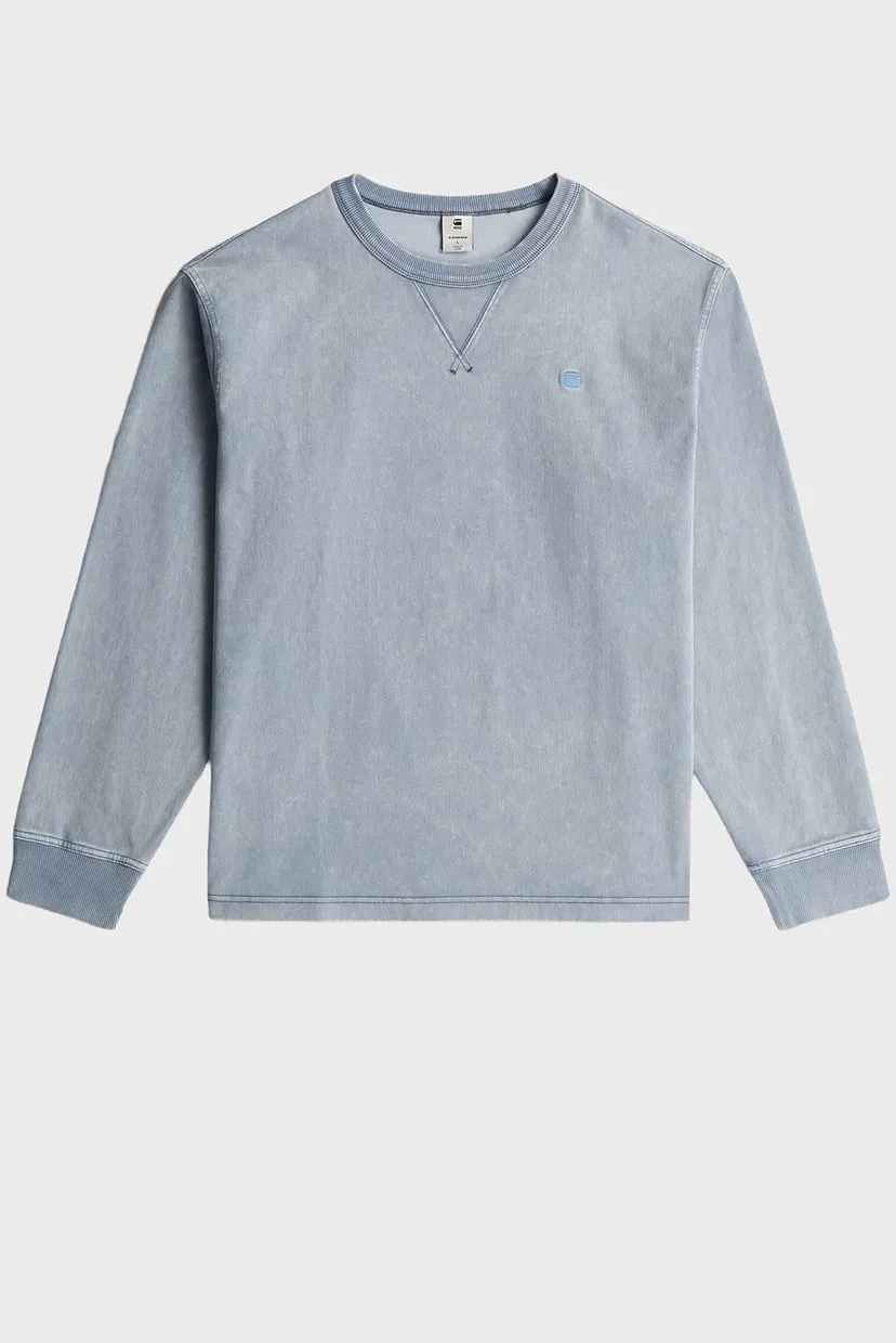 Чоловічий блакитний світшот Washed 6