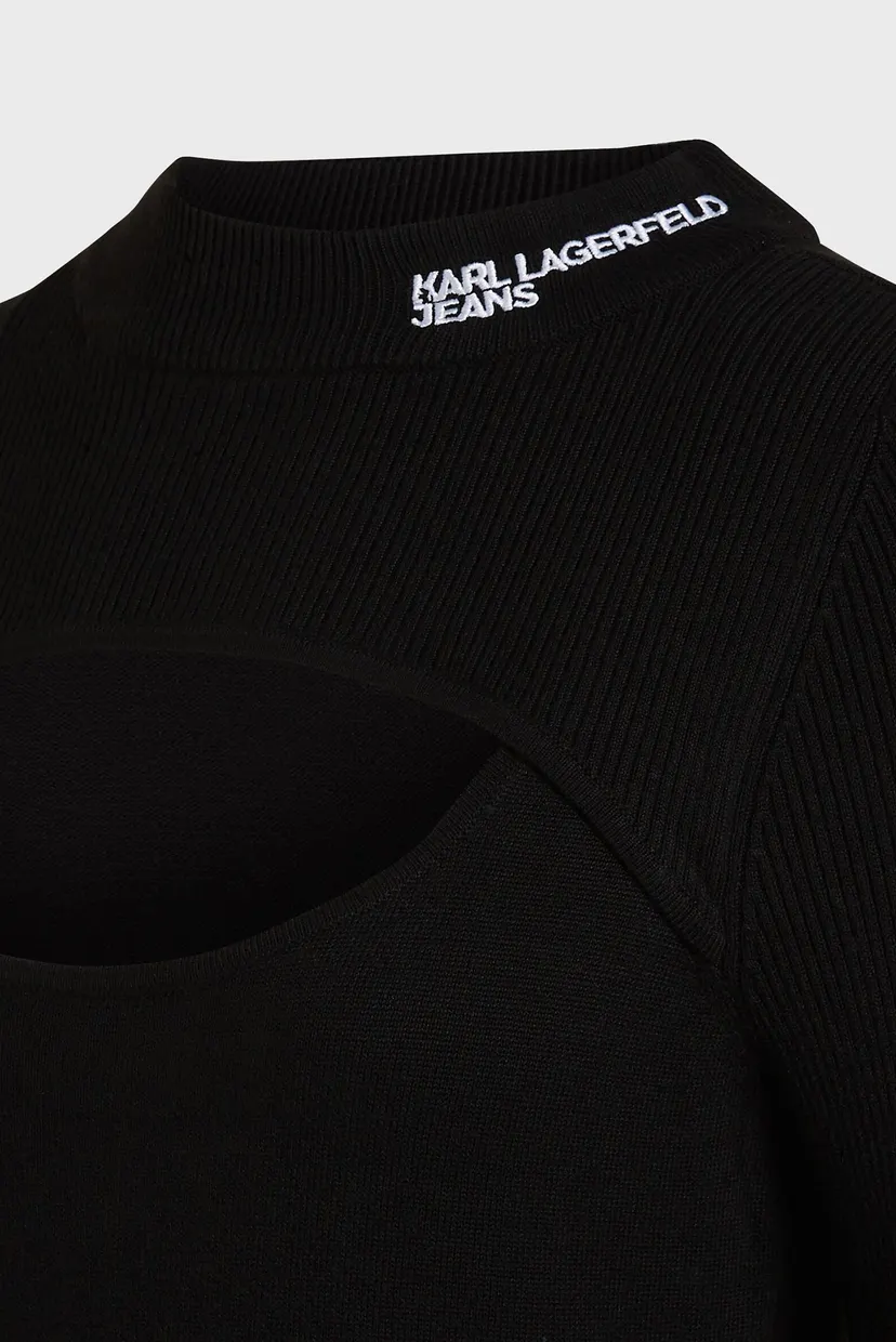 Жіночий чорний джемпер KLJ LSLV MOCK NECK 5