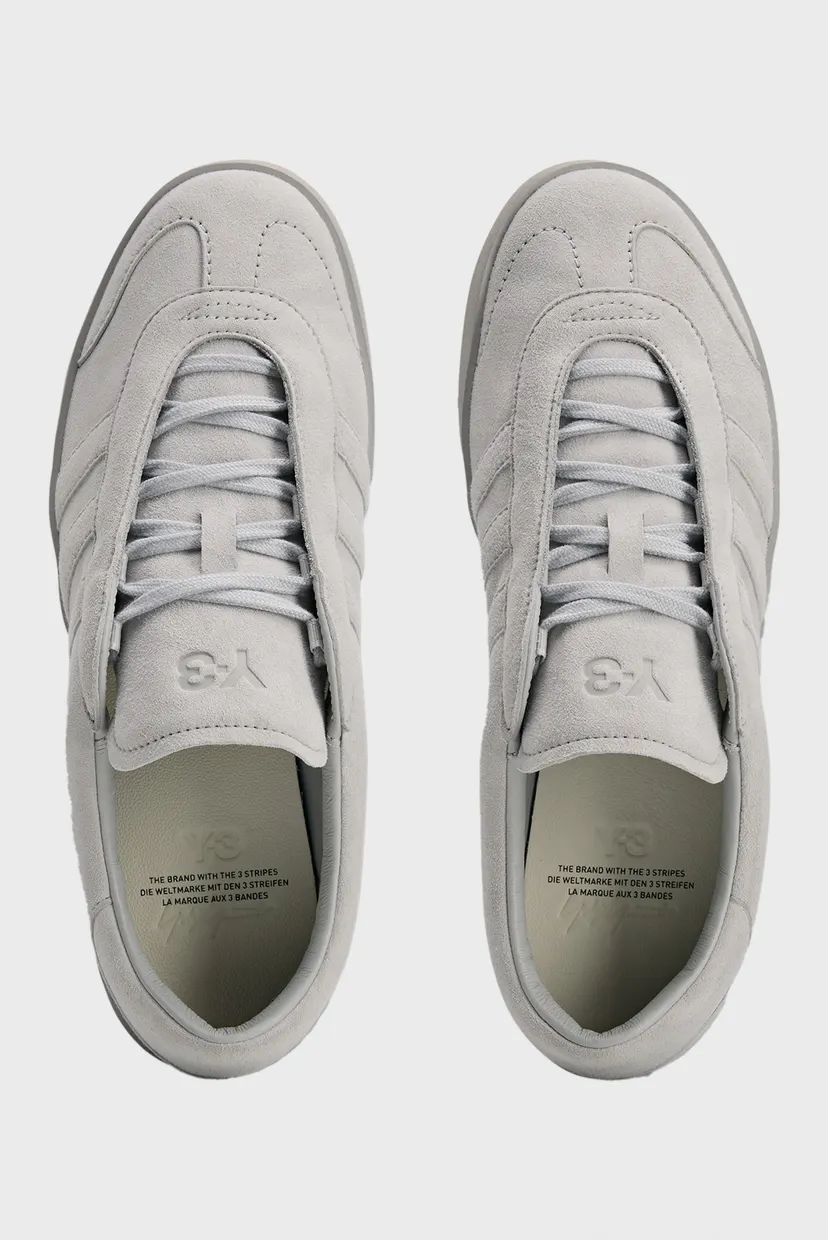 Серые замшевые сникерсы Y-3 GAZELLE adidas KI4341 — MD-Fashion
