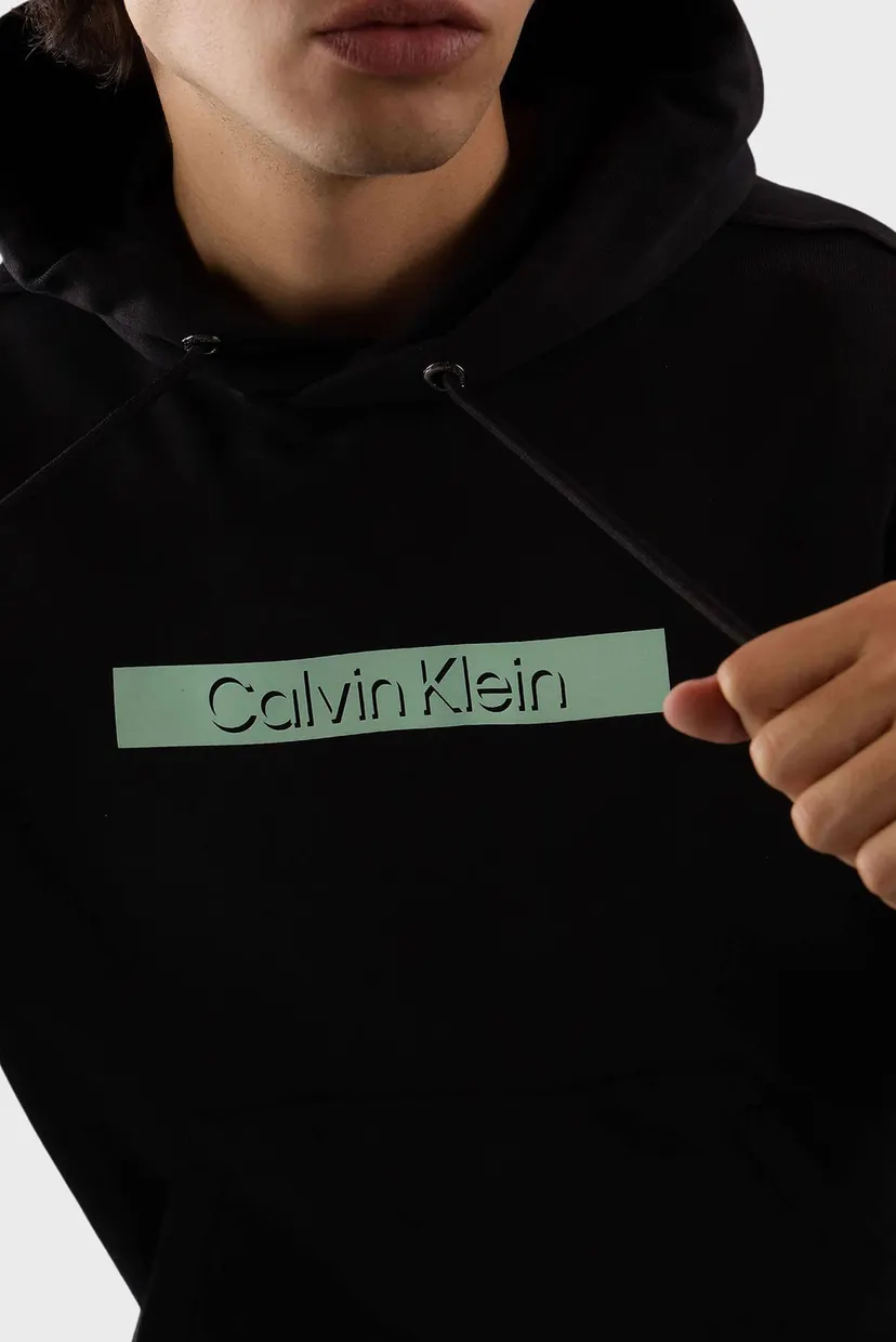 Мужское черное худи CUT OUT SHADOW LOGO HOODIE 4