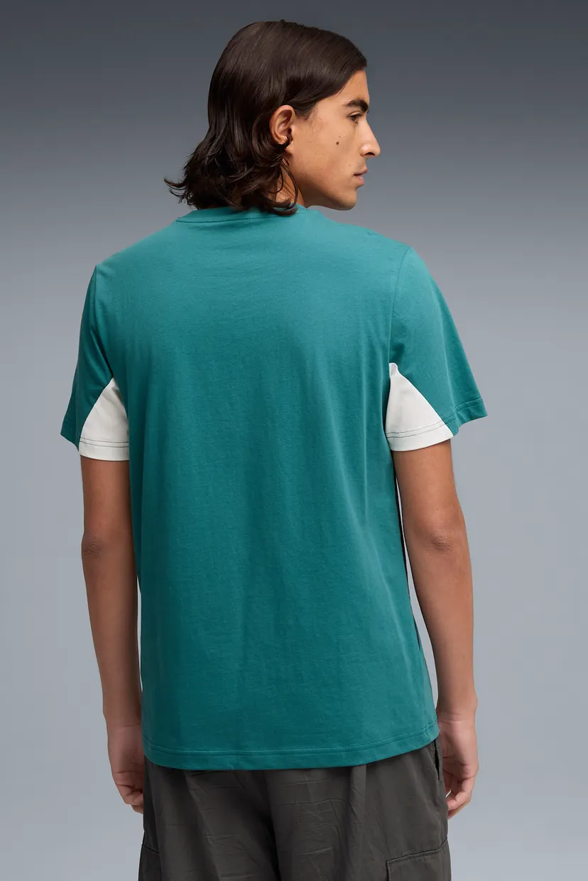 Чоловіча бірюзова футболка Essentials Block Tee Men 3