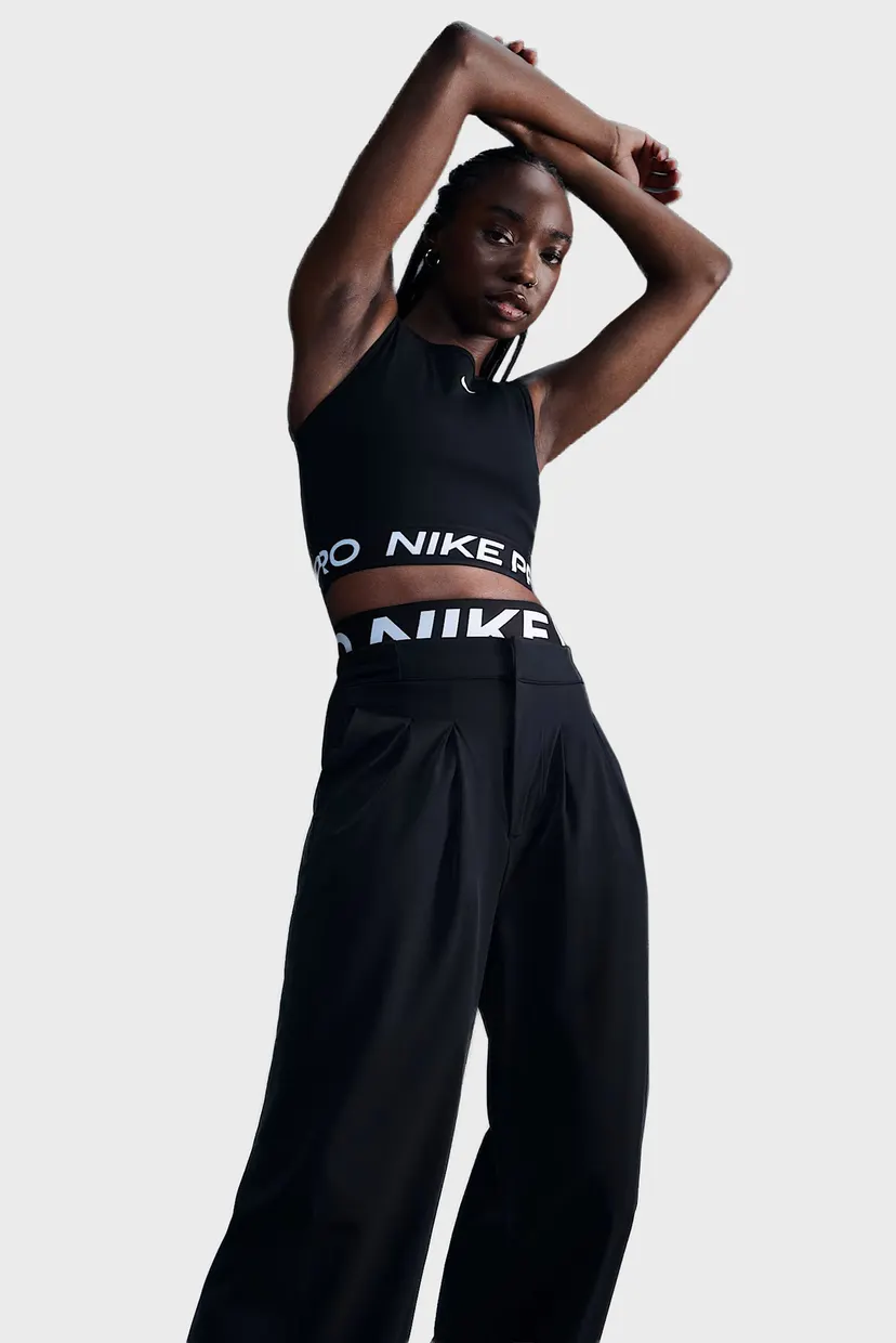 Жіночий чорний топ NIKE PRO DF 365 CROP TANK 4